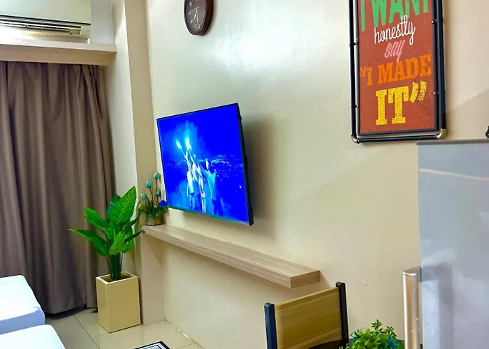 Aiza's Place With Two Beds In Shell Residences Pasay Near Moa And Naia Aparthotel